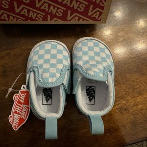Brand new baby blue baby Vans